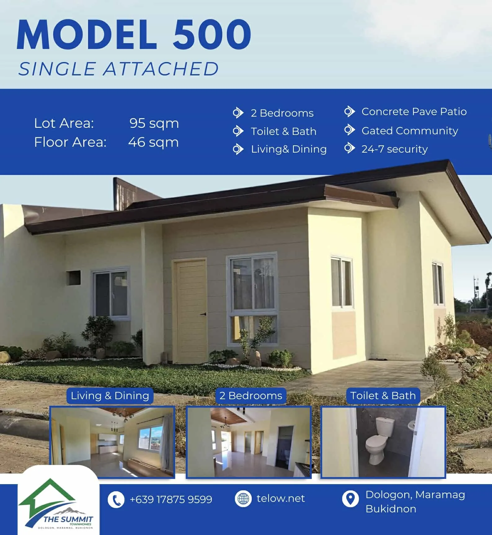 1000021183 Livable and Spacious 2 Bedrooms House and Lot at The Summit townhomes